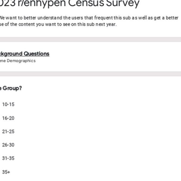 r/ENHYPEN CENSUS/SURVEY (2021-2023)