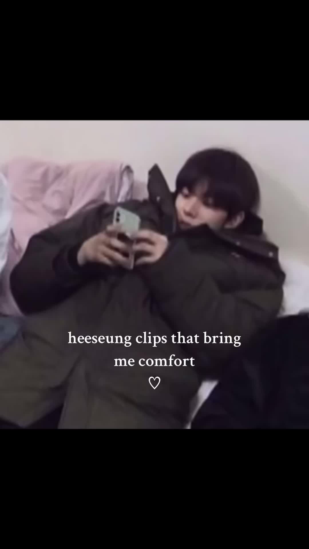 heeseung comfort moments