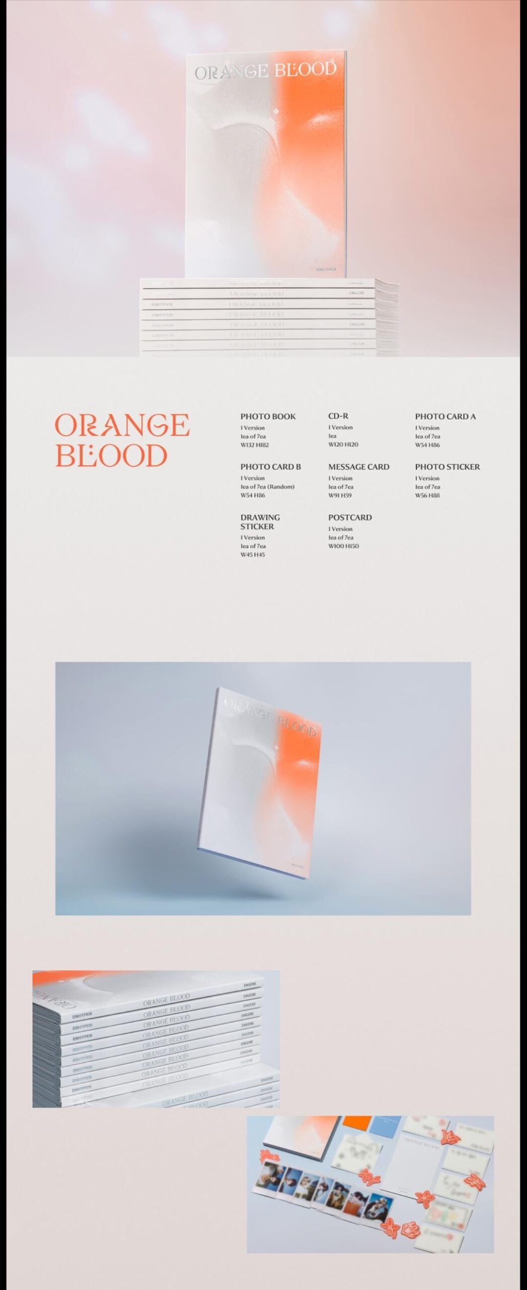 231016 ORANGE BLOOD (ENGENE ver.) Packaging Details