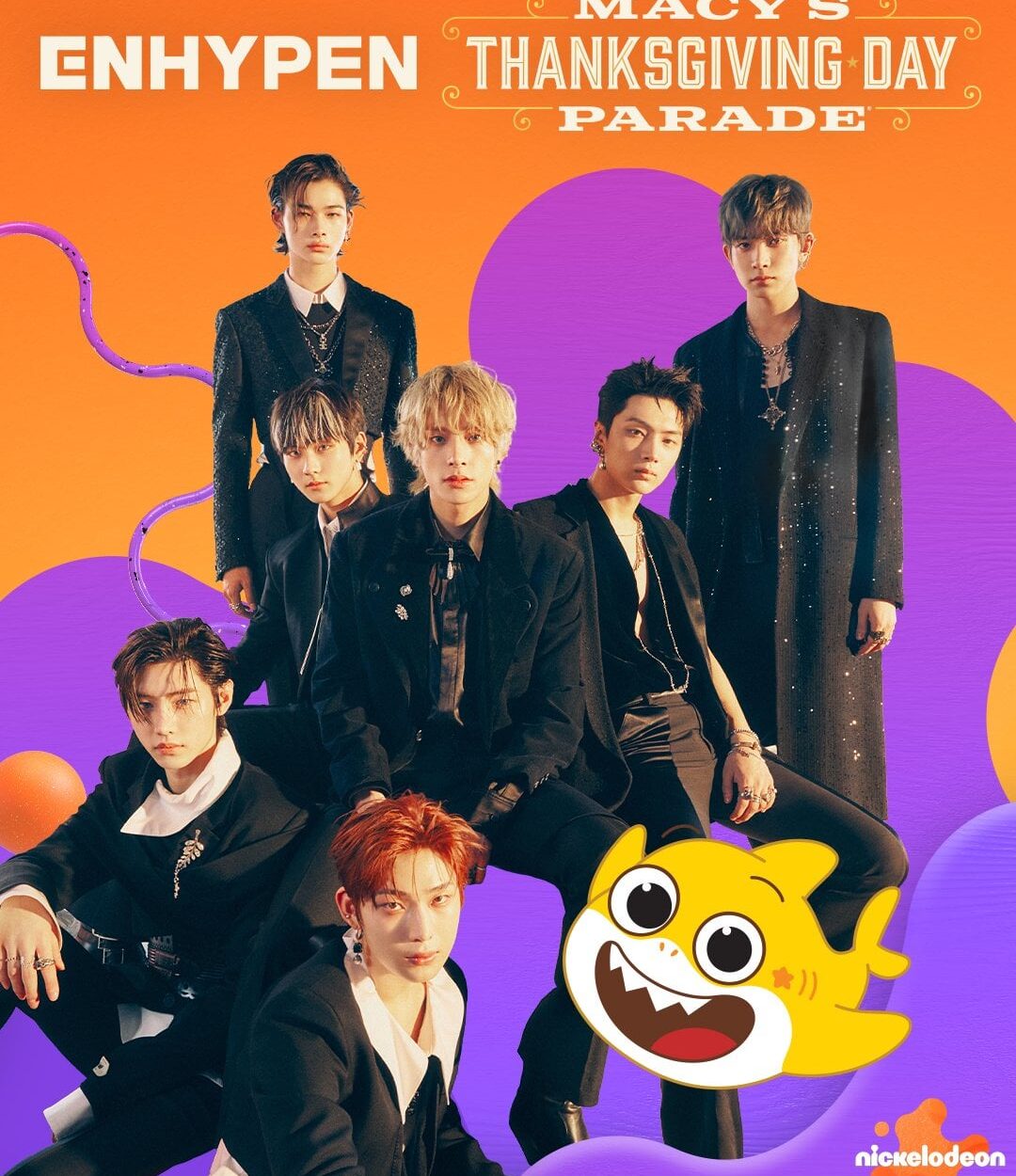 231102 ENHYPEN to premiere a new song for the Baby Sharks Big Movie at the 2023 Macy’s Thanksgiving Parade on November 23rd!