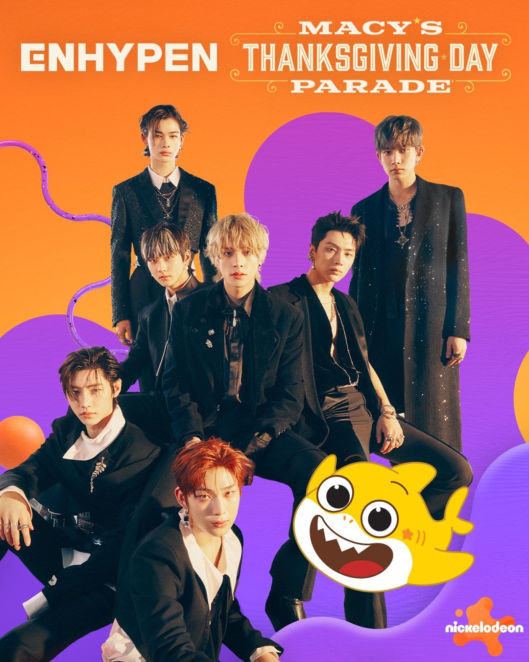231102 ENHYPEN to premiere a new song for the Baby Sharks Big Movie at the 2023 Macy’s Thanksgiving Parade on November 23rd!