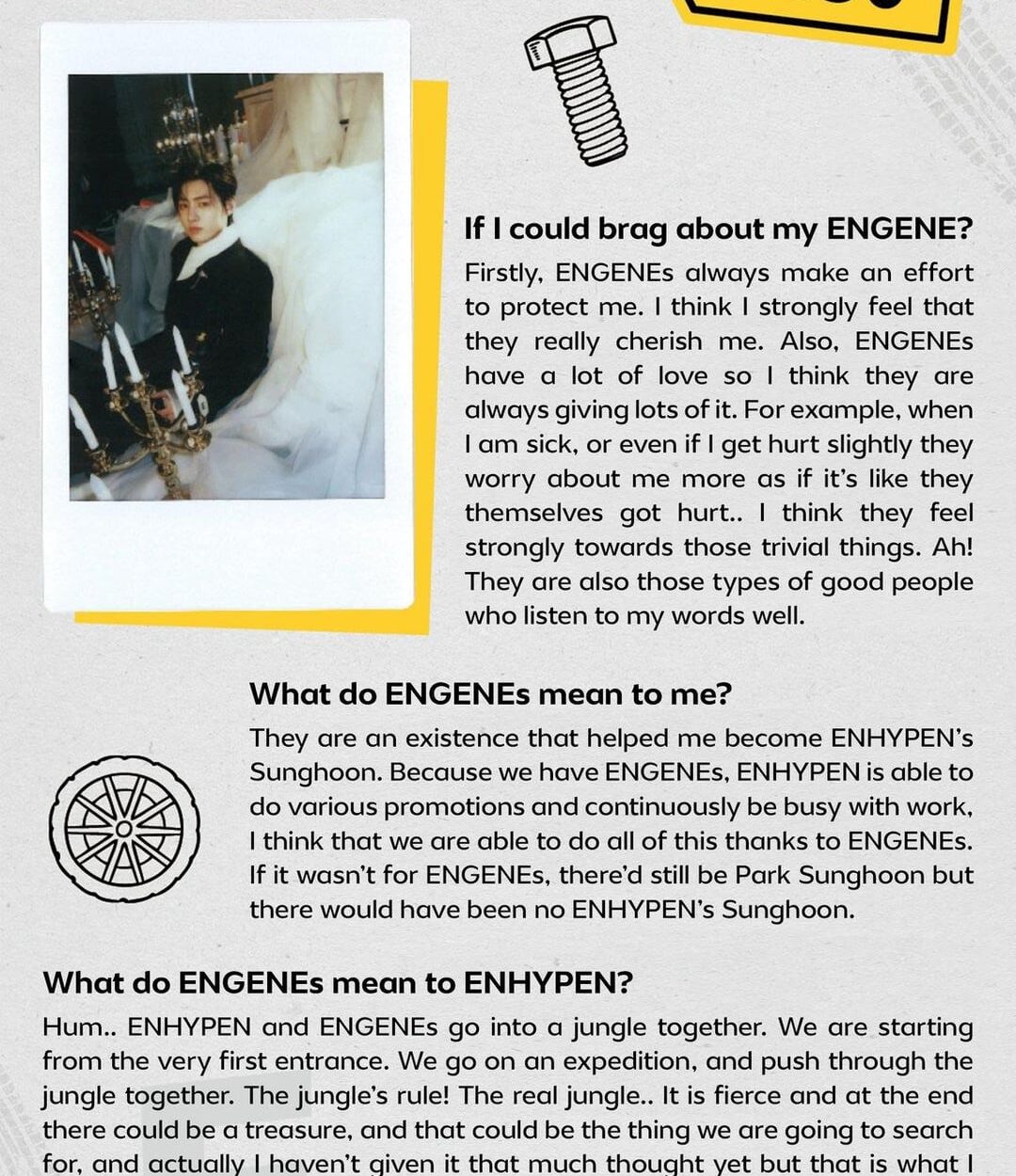 231126 [2023 ENniversary] ENHYPEN ENniversary MAGAZINE - Sunghoon, Sunoo & Ni-ki