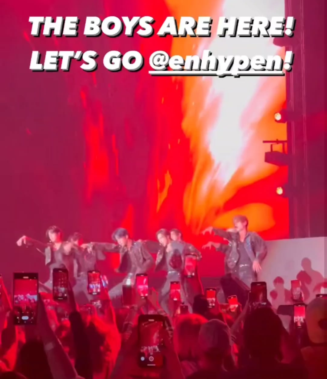 231112 Hyperound & Etihad Arena Instagram Stories: ENHYPEN