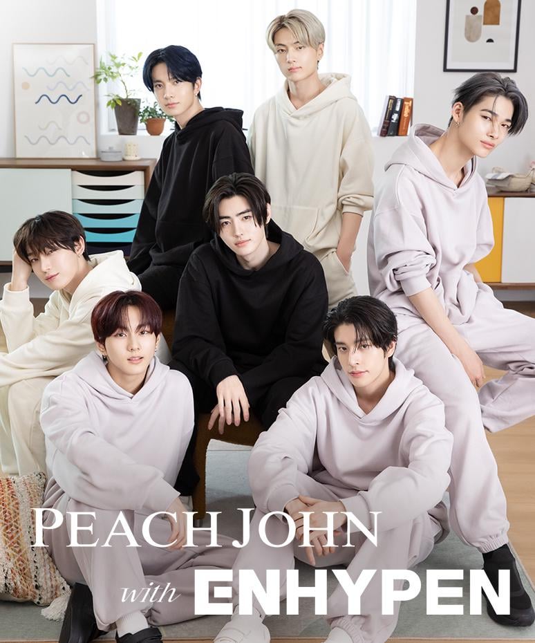 240131 Twitter: ENHYPEN Official Japan @ PEACH JOHN 30th Anniversary campaign