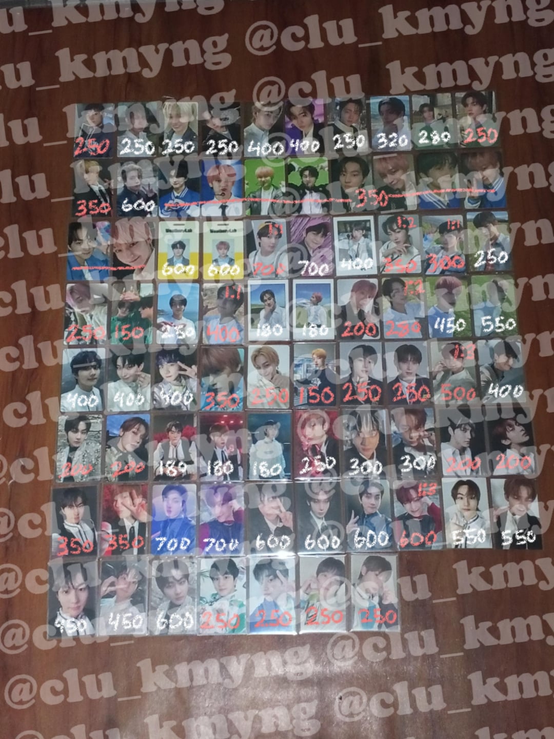 WTS LFB MOSTLY SUNOO AND JUNGWON PHOTOCARDS