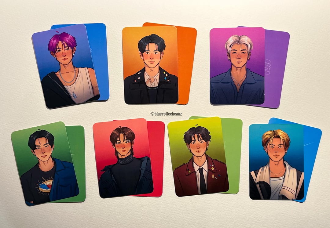 illustrated & printed my own photocards this month 💫