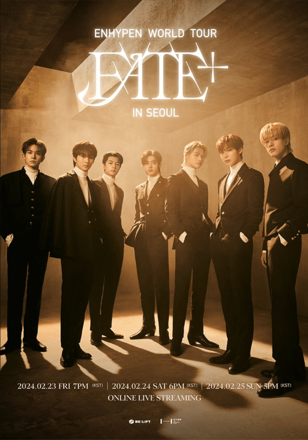 240213 ENHYPEN WORLD TOUR “FATE PLUS” IN SEOUL Online Live Streaming Ticket Information
