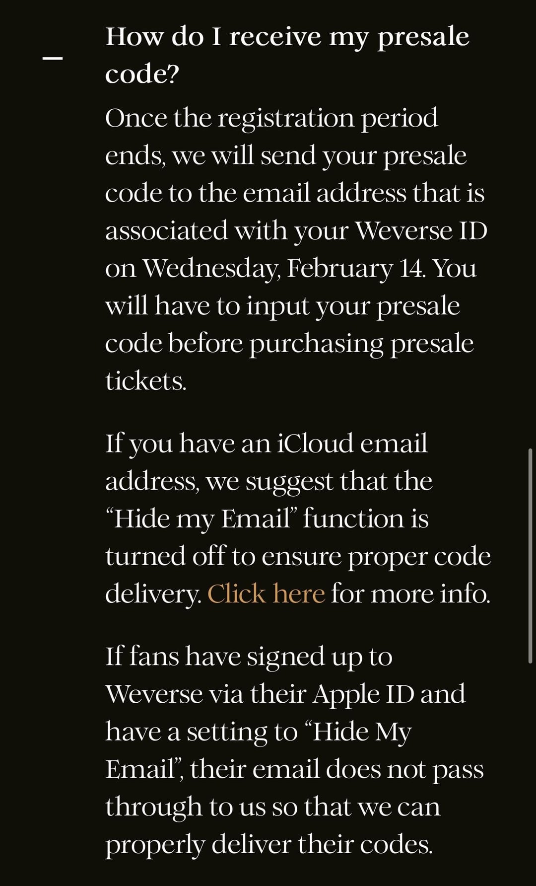 Presale answers to some questions I saw about the code.