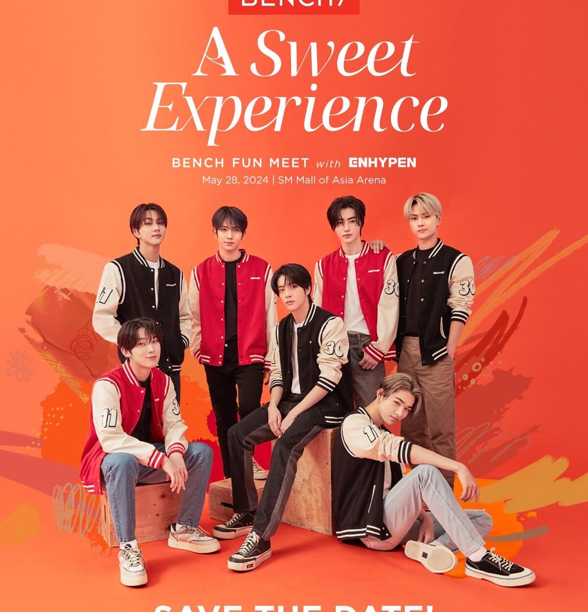 FOR FILO ENGENES!!! Clear your schedules and make way for 'A Sweet Experience' with Enhypen! May 28, 2024 at the SM Mall of Asia Arena. SAVE THE DATE!!! 📅 -Bench/ lifestyle + clothing