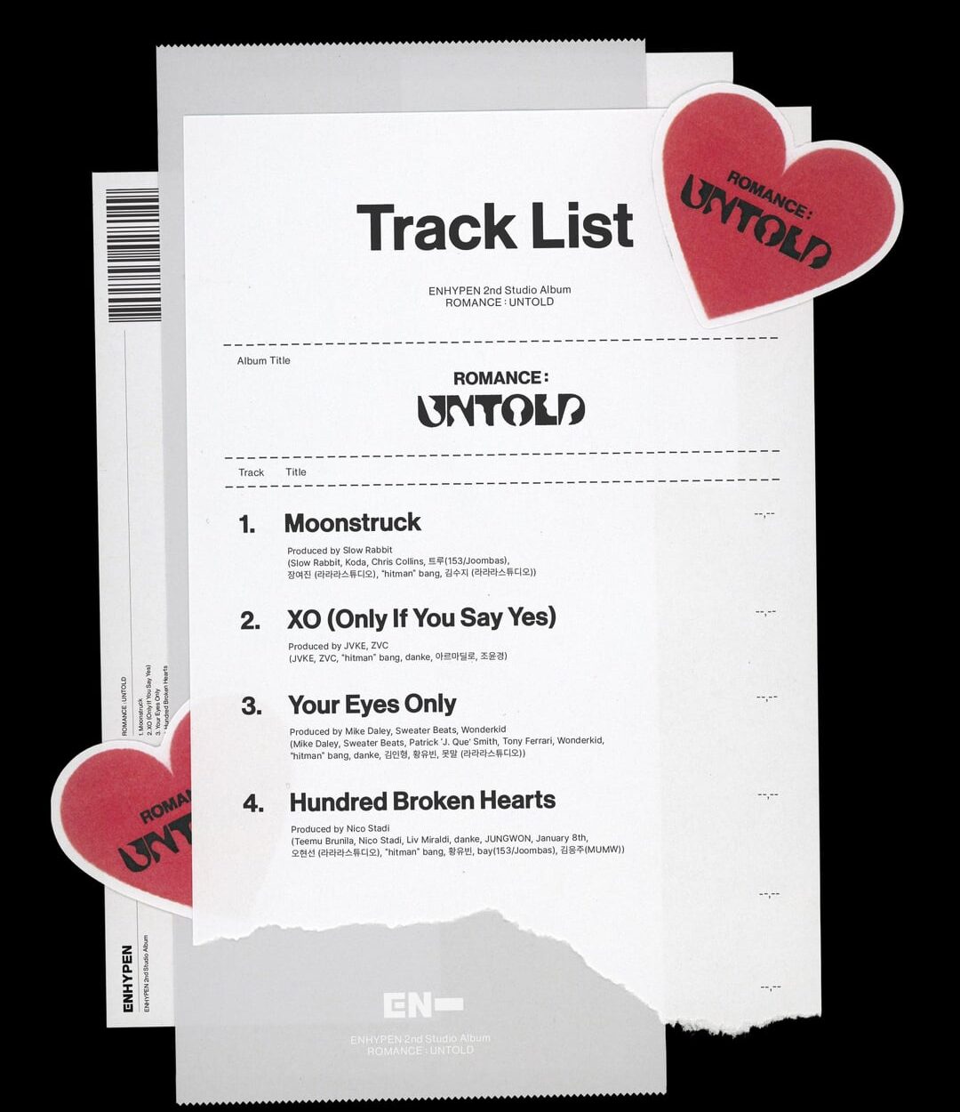 240701 ROMANCE : UNTOLD Tracklist
