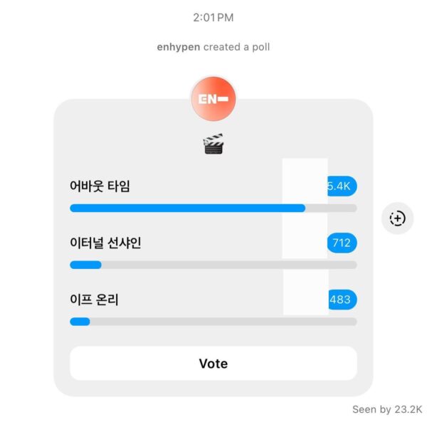240609 Instagram: Broadcast Channel Poll