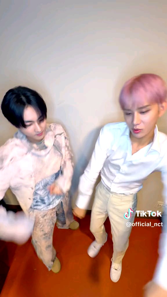 240725 NCT Official Tiktok: Jungwoo with Jungwon