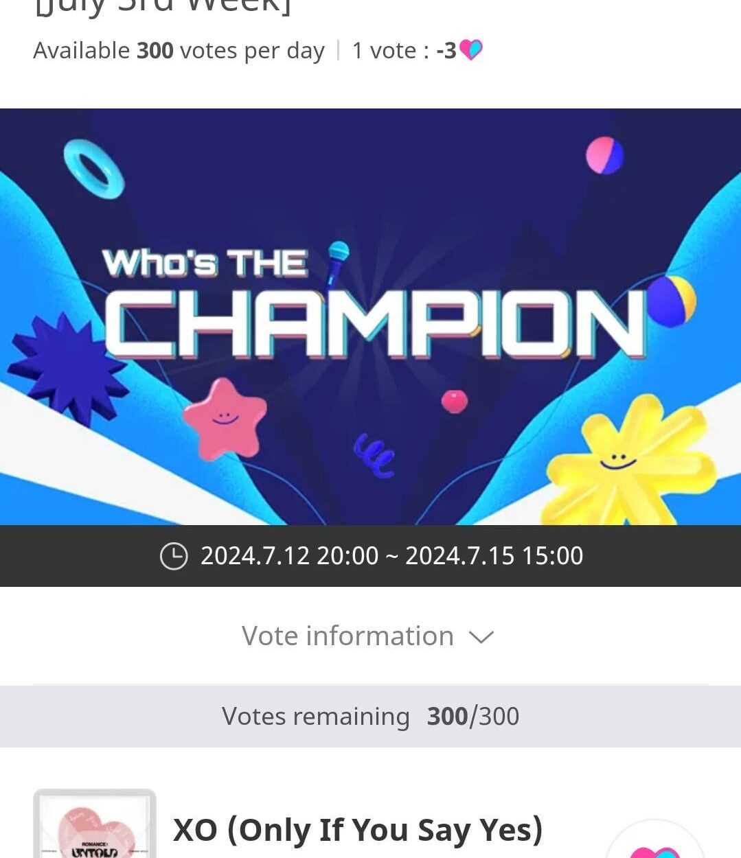 ENHYPEN is nominated for Show Champion - voting is open on IdolChamp until July 15