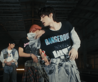 Sunghoon's dangerous when wet shirt in the Bthb music video