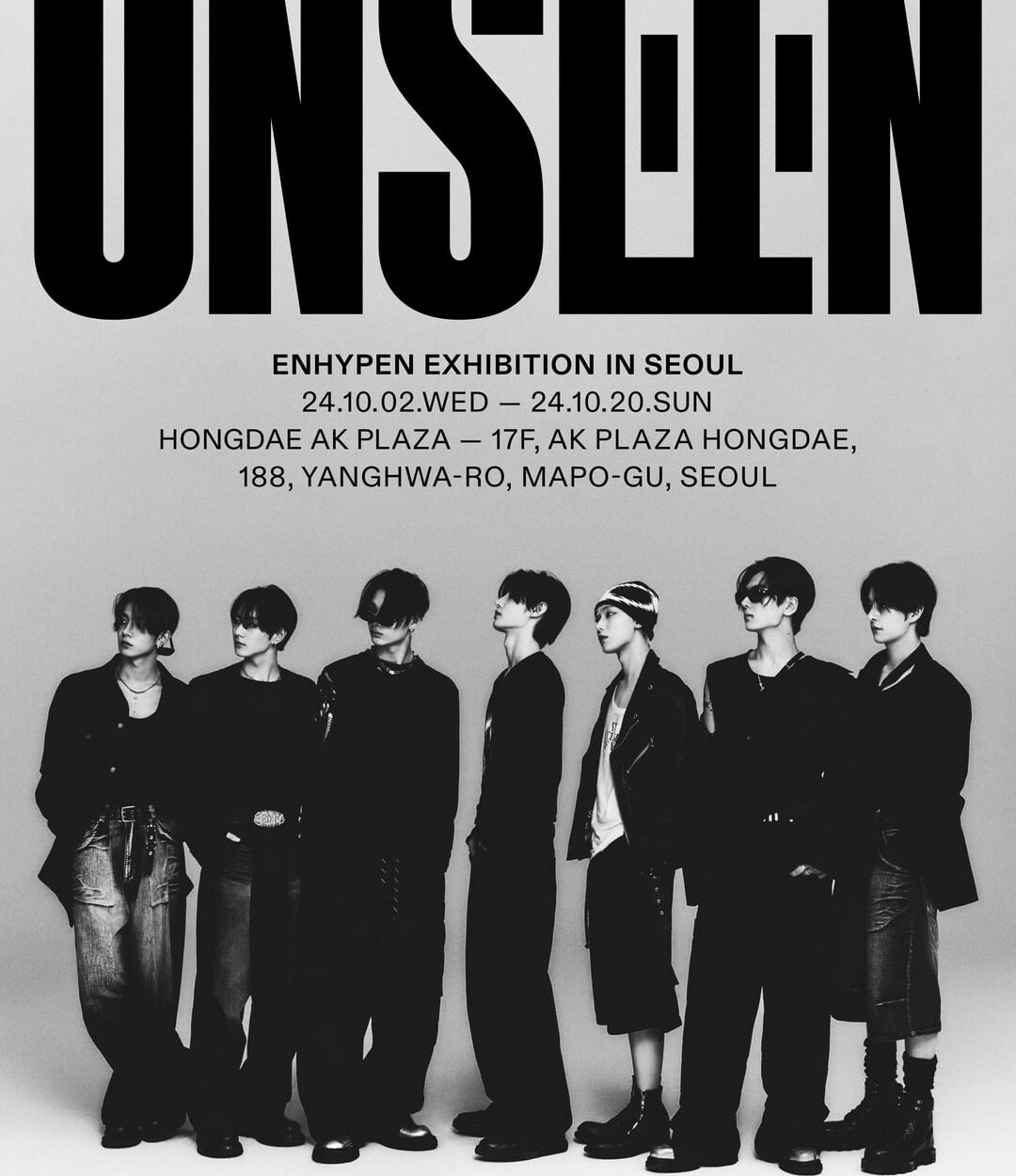 240913 [Notice] <HYBE INSIGHT> ENHYPEN Exhibition “UNSEEN” Ticket Opening Information